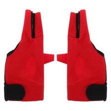 1 Pair Reusable Billiard Gloves for Snooker Red Breathable Mesh Non Slip