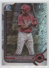 2022 Bowman Chrome Prospects Shimmer Refractor Yerlin Confidan #BCP-187 12g7