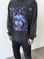 Vintage 1996 Marilyn Manson "When I'm God Everyone Dies" Long Sleeve T-shirt Men