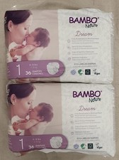 72 Count Bambo Nature Hypoallergenic Baby Diapers, Eco-Labelled Sustainable