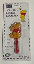 1995 VINTAGE First Years Disney Winnie The Pooh Baby Pacifier Attacher Leash NEW