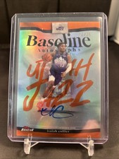 2025 Topps Finest Isiah Collier RC Auto /25 Orange Refractor Jazz