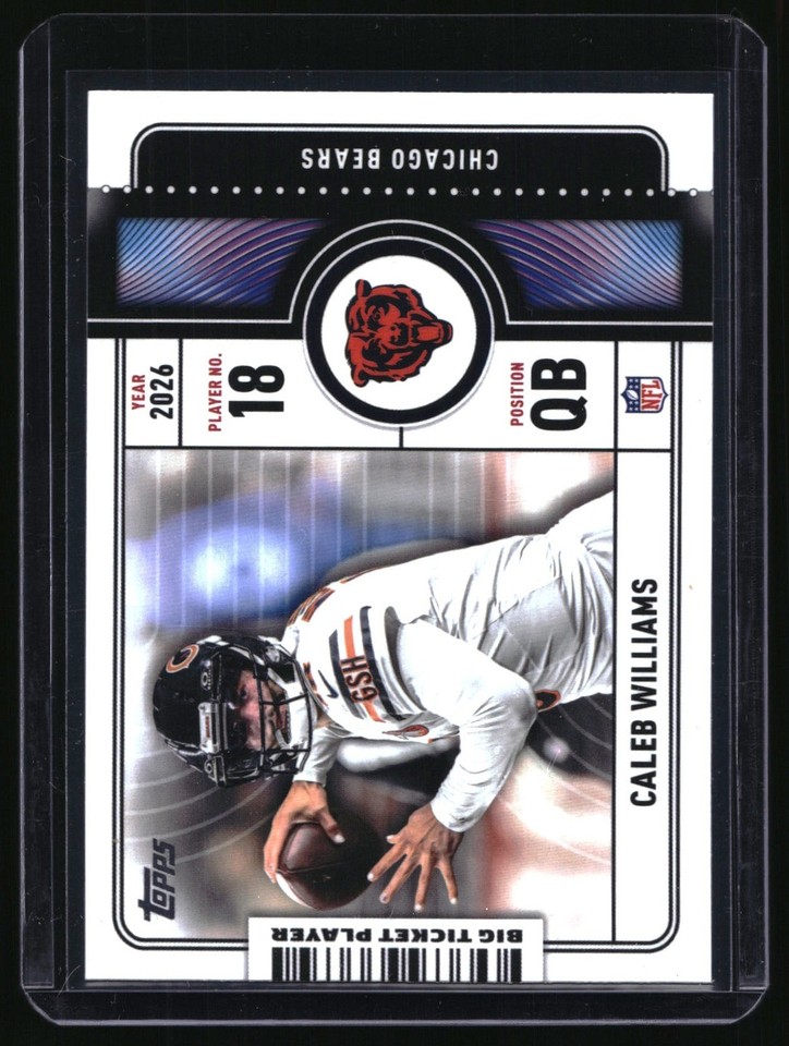 2026 Topps Big Ticket Player #BTP-7 Caleb Williams 2026 Topps Big Ticket Player #BTP-7 Caleb Williams