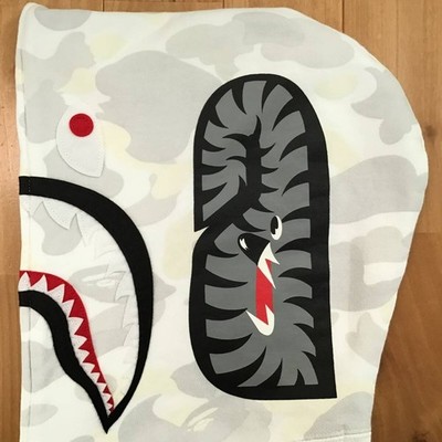 Glow in the dark BAPE City camo shark full zip hoodie A Bathing