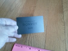 Marriott Bonvoy Elite Hotel Key Card Collectible ALL BLACK on black Single USED