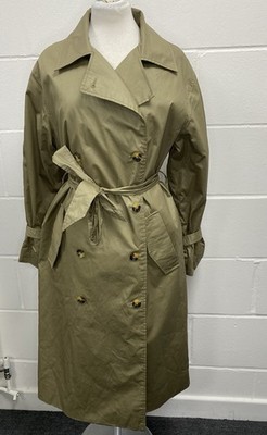 Soaked In Luxury SLOhio Belt Trench Coat Khaki Green Medium