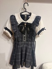 LizLISA Gray Back Crossover Setup Summer Casual Clothing Japan