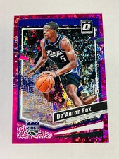 2023-24 Panini Donruss Optic Pink Disco Prizm 25 Deaaron Fox 52