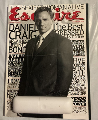 DANIEL CRAIG- BOND 007  Esquire publication volume 146 No 3 September 2006