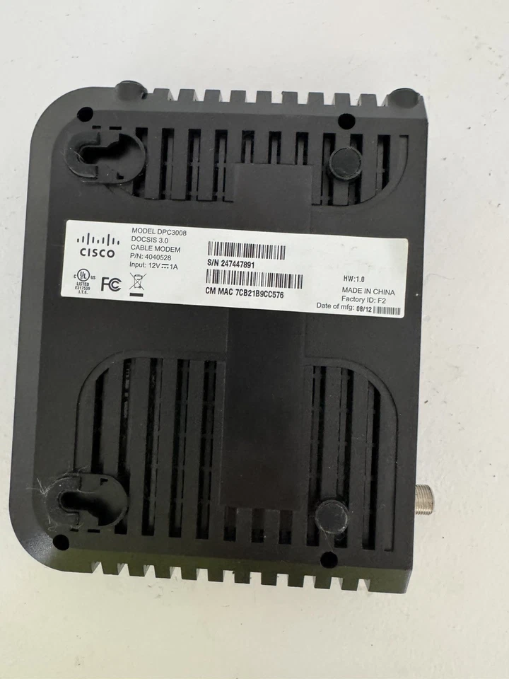 Cisco DPC3825 10 Mbps 4-Port Gigabit Wireless N Router  - Image 4 of 4