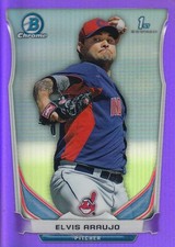 2014 Bowman Chrome Prospects Series 2 Purple Refractor #BCP83 Elvis Araujo /150