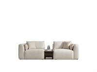 Beige 3-Sitzer Couch Edle Polstersofas Wohnzimmer Textilsofas