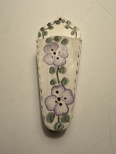 Vintage Hand Painted Wall Pocket For Scissors. Adorable