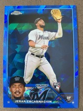 Jerar Encarnacion Rookie RC 2023 Topps Chrome Sapphire Card #318 Miami Marlins