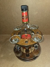 Rack  Cornwall Wine and Bottle Holder Includes 4 Glasses