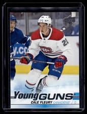 2019-20 Upper Deck Series 1 Young Guns Cale Fleury... Rookie #209