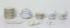 Antique German Dollhouse Porcelain Dinner Service Set Original Box Miniature