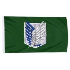 Attack on Titan Survey Corps Flag banner 3X5Feet Home Garden Party Decoration