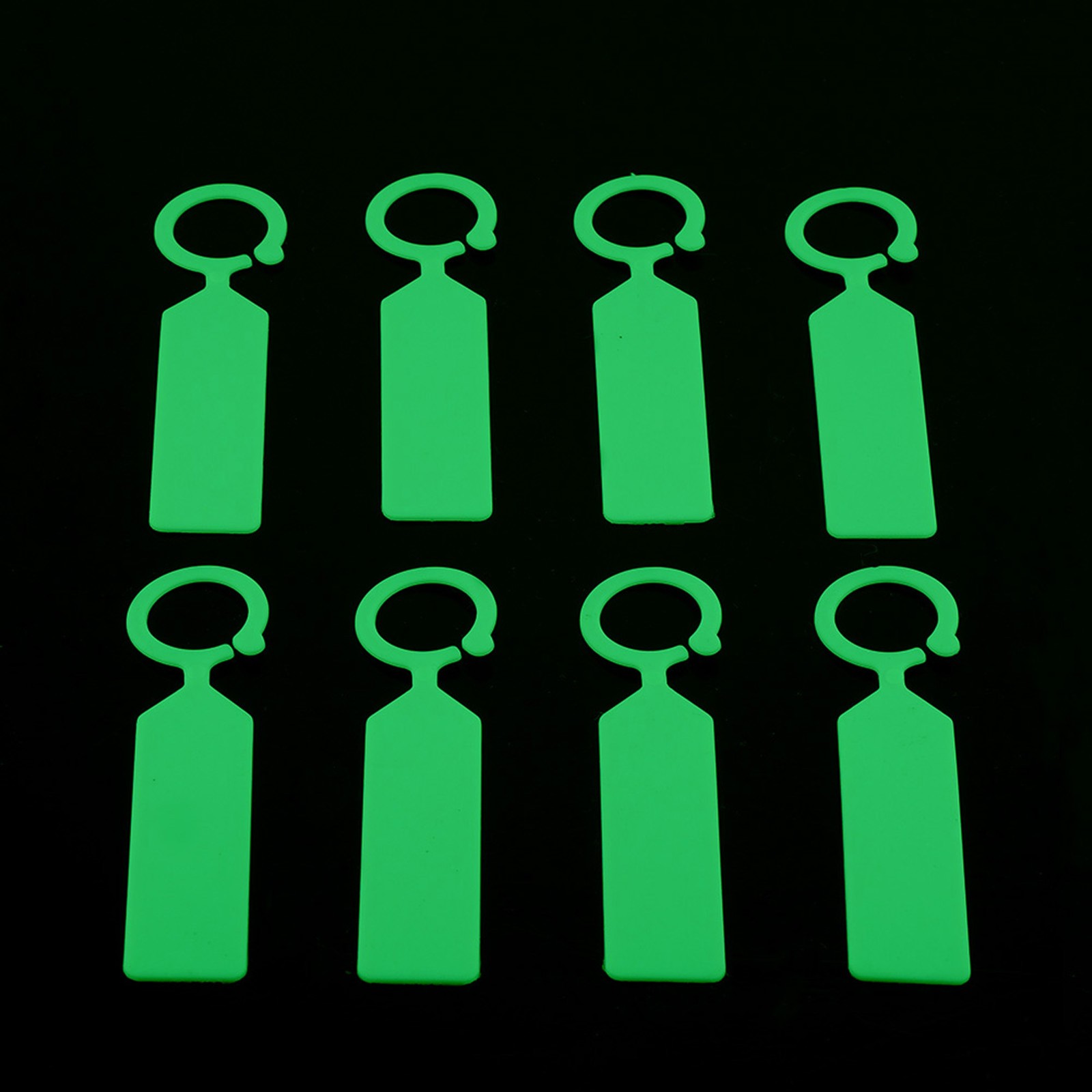 ↑100 PCS Plastic Hanging Labels For Plant Tree Nursery Tags Garden Decor Green.