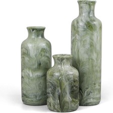 Resin 3 Piece Vase Set, Farmhouse Decor, Home Decorative Vase, Vases for