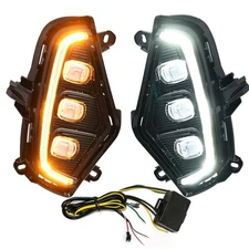 For 2019-2025 Toyota RAV4 LED Fog Lights w/ Turn Signal DRL Driving Lamps LH RH