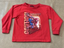 Vintage 2002 Spider-Man The Movie Spider Senses Boys 4T Long Sleeve Shirt Red