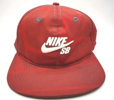 YOUTH Nike Skateboard SB Hat Red Snapback
