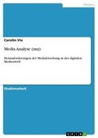 Carolin Vix | Media Analyse (Ma) | Taschenbuch | Deutsch (2012) | 24 S.