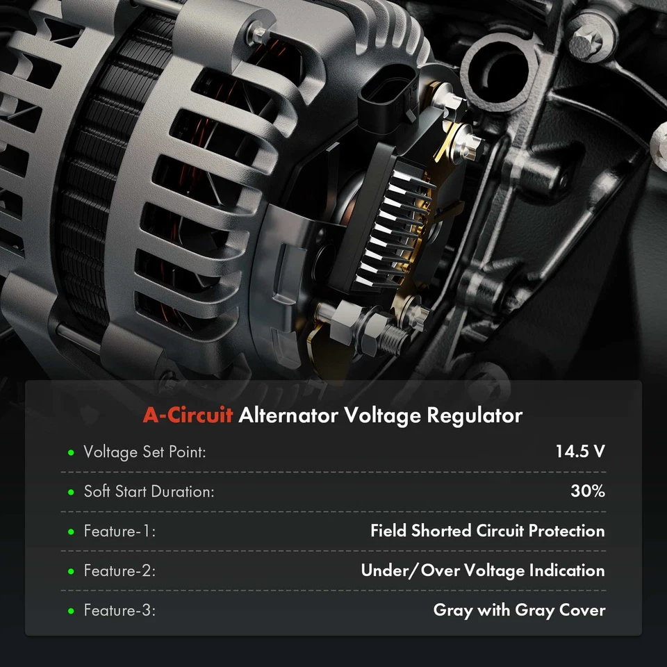 Regulador de voltaje del alternador para Ford F-250 Super Duty Mustang Lincoln Mercury Foto 2 de 4