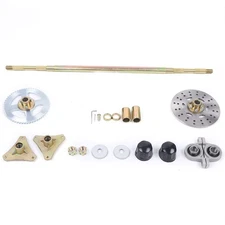 29" Go Kart Rear Live Axle Kit Chain Sprocket Brake Wheel Hub Assembly Go Cart!