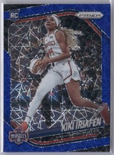 Kiki Iriafen Rookie RC 2025 Panini Prizm WNBA Blue Velocity Prizm #72 Mystics