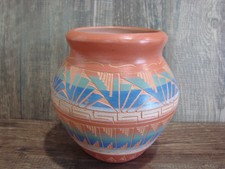 Native American Hand Etched & Hand Painted Pottery - Gilmore