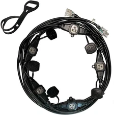 30Ft 14/3 Multi-Outlet Heavy Duty Extension Cord, 6 Outlets Evenly Spaced Every 