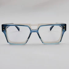 Square Reading Glasses Acetate Eyeglasses Frames Blue Fashion Retro Men Women