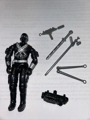 1989 SNAKE EYES V3 Commando Near Complete G.I. Joe 3.75'' Figure ARAH BF