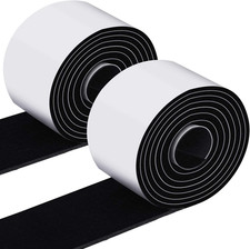Felt Strips with Adhesive Backing Felt Tape Roll Non Slip, Black 2 Pcs