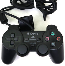 Sony PlayStation 2 Wired DualShock Controller Black SCPH-10010 Original Tested