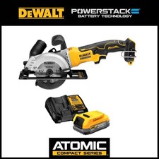 ATOMIC 20V MAX Cordless Brushless 4-1/2"Circular Saw and 20V MAX POWERSTACK Comp