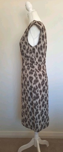 David Lawrence Shift Dress Corporate Workwear Animal Print Lined Knee-length... - Picture 2 of 5
