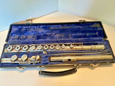 Gemeinhardt M3 Open Hole Flute Solid Silver Head Elkhart AS-IS Needs Pads