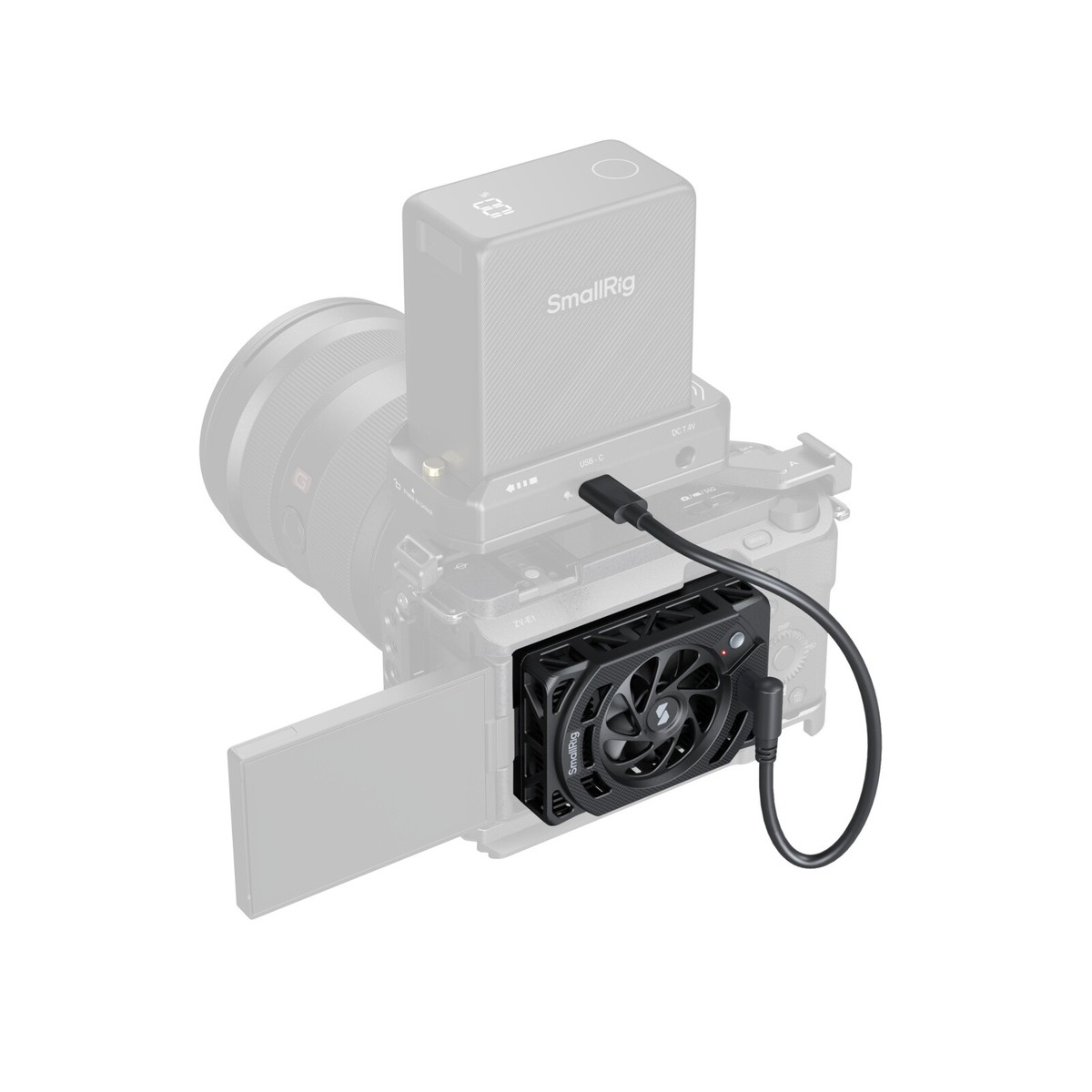 SmallRig Cooling Fan for Sony ZV-E1/ZV-E10 II/ZV-E10/A7 IV/A7 III