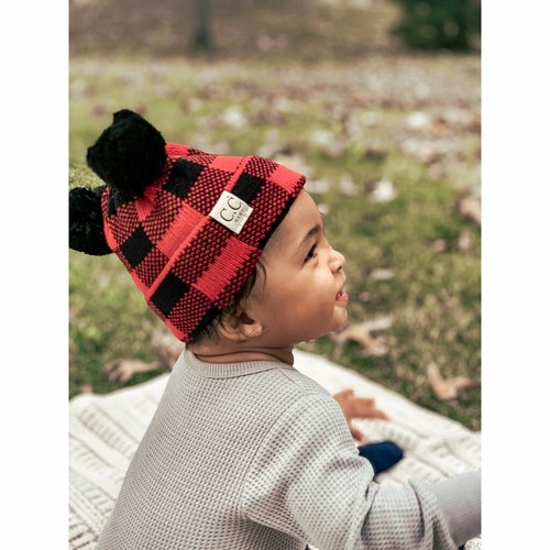 BABY Buffalo Plaid C.C. Beanies | eBay