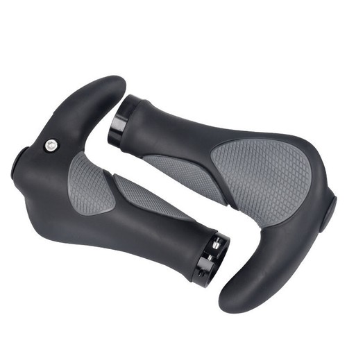 Ergonomisches Design MTB Fahrrad Gummi Lenkergriffe mit Bar Ends Hörner Griffe - Bild 4 von 21