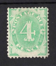 M2909 Australia 1902 SGD5w - 4d emerald green with Wmk upright, perf 11&frac12;, 12.