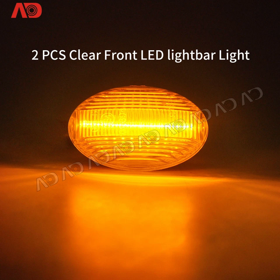 4PC Front Rear LED Fender Side Marker Lights For 1999-2010 Ford F-350 Super Duty - Image 4 of 4