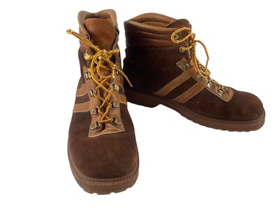 Pierre Cardin Mens Shoes Brown 9 M Leather Hiking Trail Ankle Combat Boots