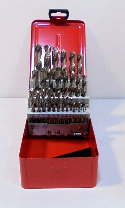 New Ruko 29 Piece 1/16" to 1/2" HSS-G Drill Bit Set 214851 Free Shipping