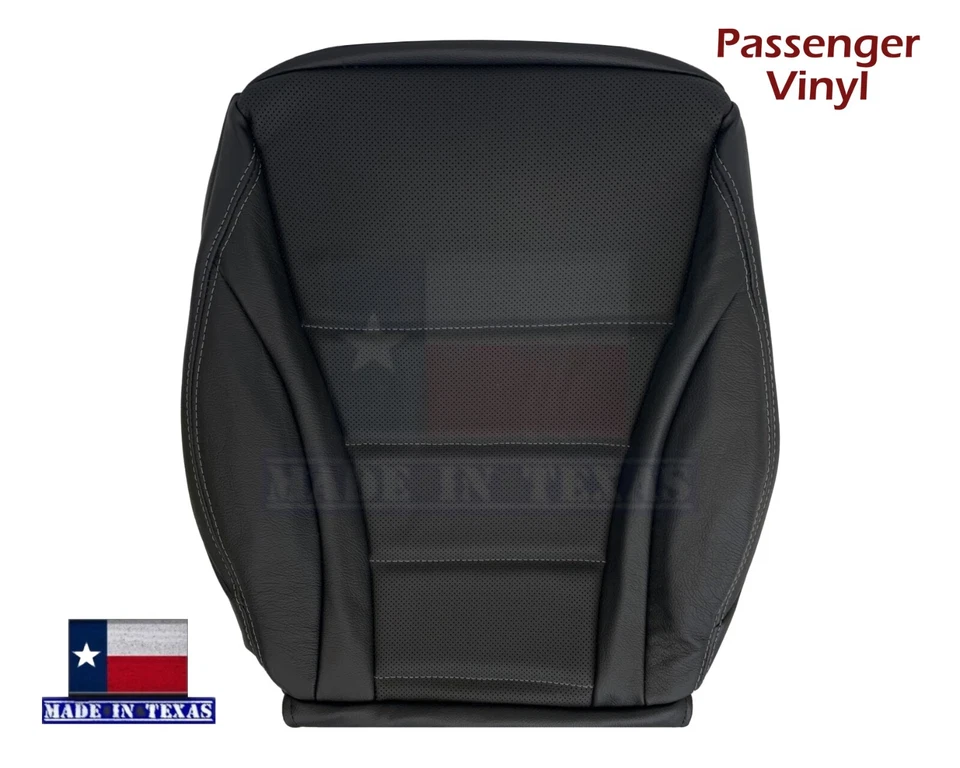 Mercedes Benz C250 C300 2016 2017 2018 pasajero Syn. Funda de cuero negra Foto 2 de 4