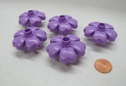 Lego Duplo PURPLE LAVENDER FLOWERS FLORAL Flower Garden House Zoo New 2022 Style - Picture 4 of 4