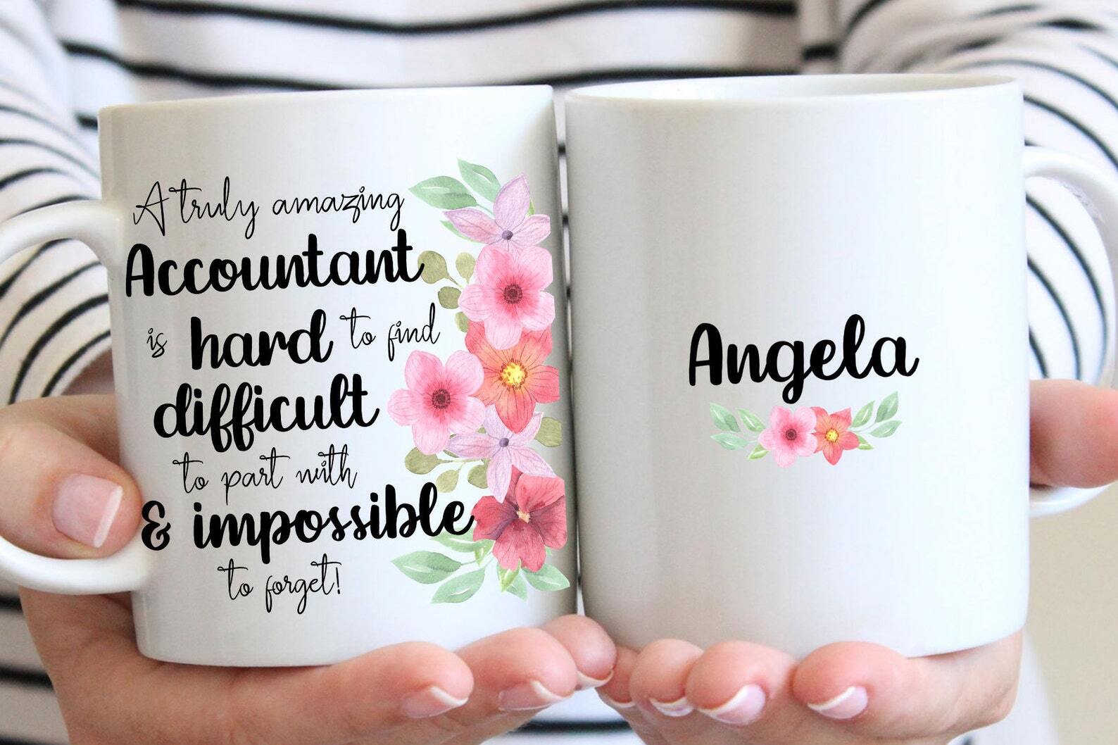Personalized Accountant Gift Mug Thank You Gift Appreciation Gift Christmas Gift